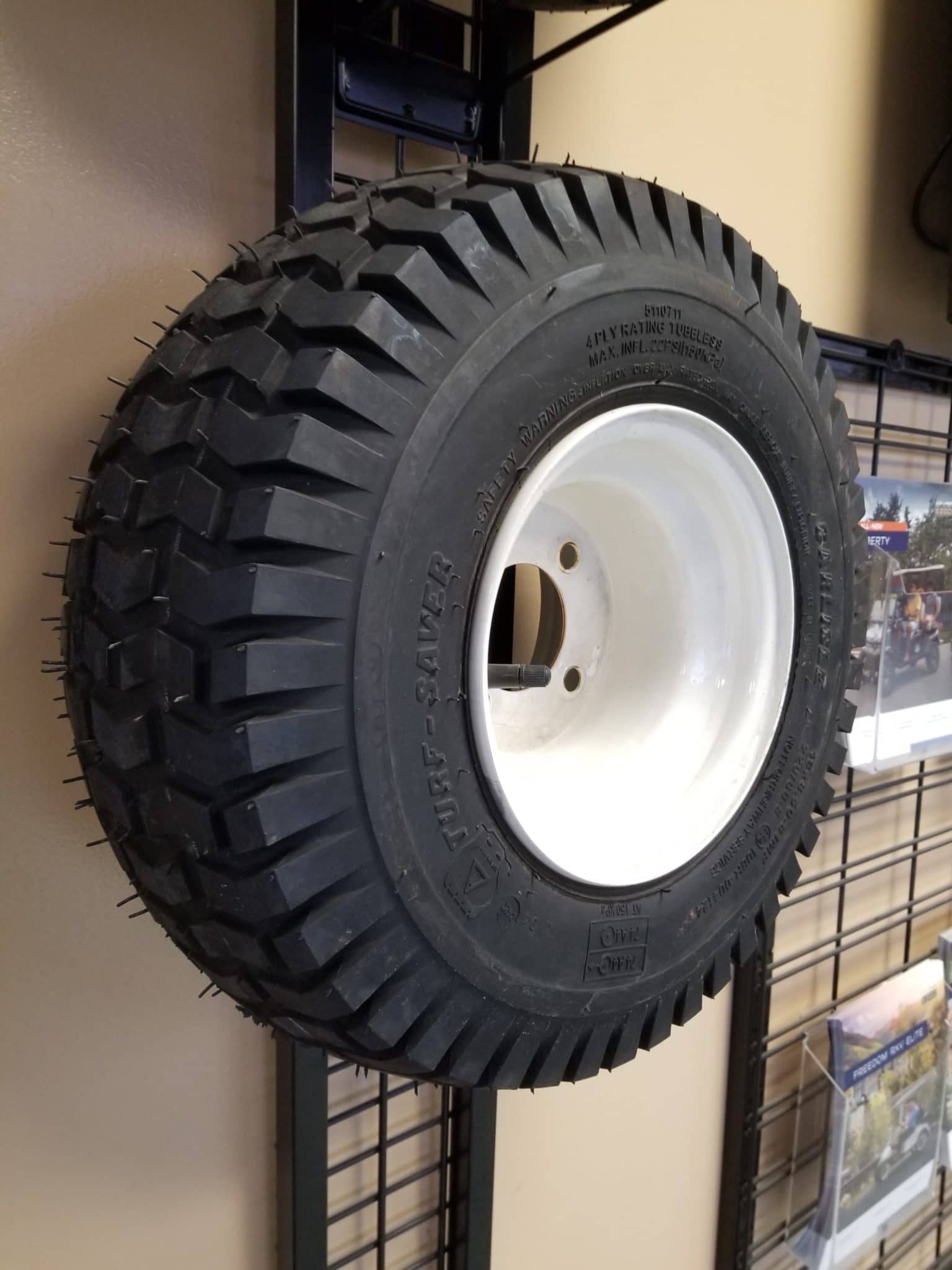 Knobby Wheel and Tire Assembly